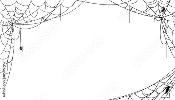 Fototapeta Spider web frame