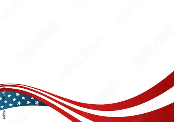 Obraz american flag evolution