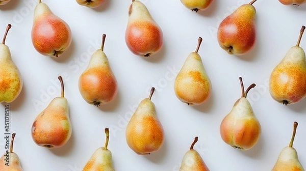 Fototapeta pears isolated on white background. 