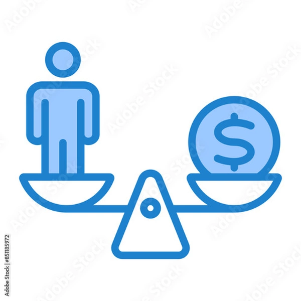 Fototapeta Labor Cost Icon