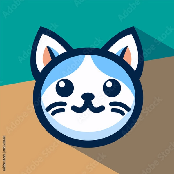 Obraz mascot logo cat illustration vector 2
