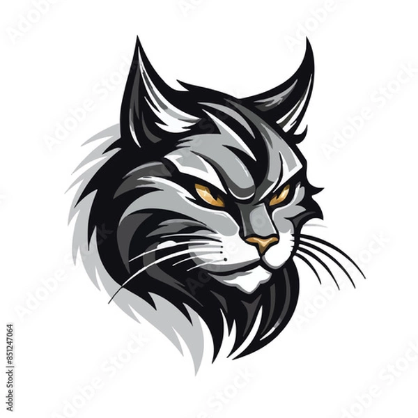 Fototapeta Cat head mascot