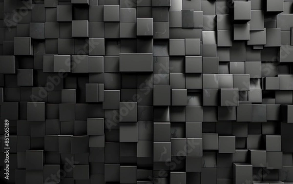 Fototapeta A black and white background with squares