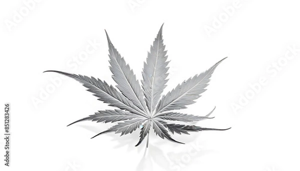 Obraz cannabis leaf isolated on white
