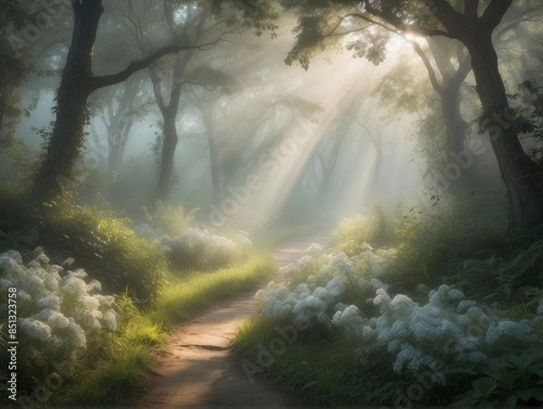 Obraz morning in the forest