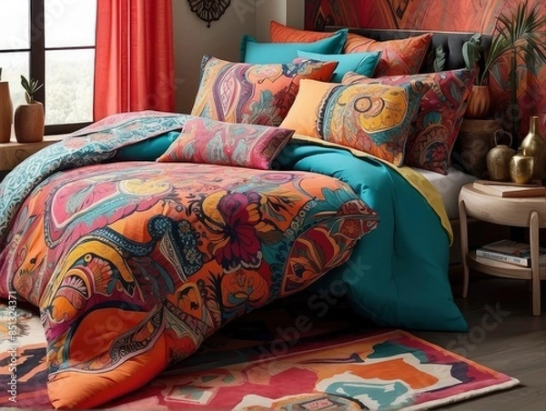 Obraz bed in a bedroom