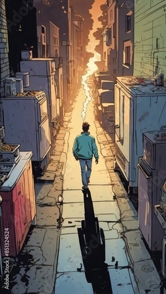 Obraz walking in the city