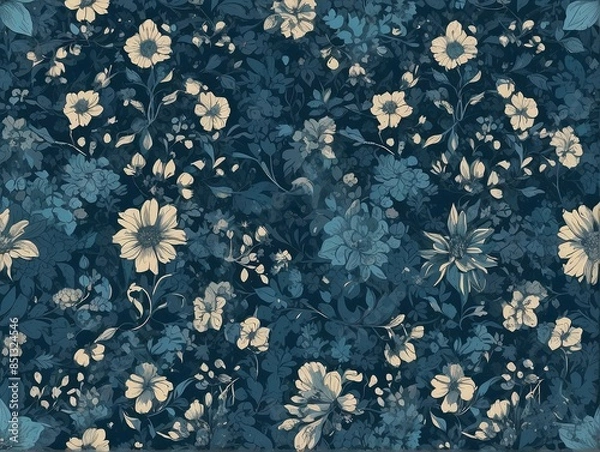 Obraz fabric with flowers