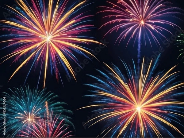 Obraz fireworks in the night sky