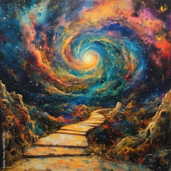 Fototapeta Cosmic Explosion In The Void