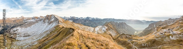 Obraz Panoramic View from Zeiger Mountain in Oberstdorf - Bavaria - Germany