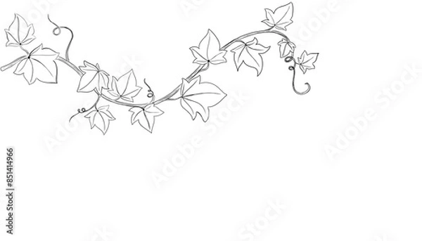 Fototapeta Leaf patern