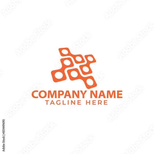 Fototapeta head human smart technology logo vector, Brain human Artificial logo
