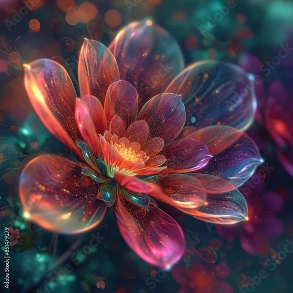 Fototapeta Digital Power Flower