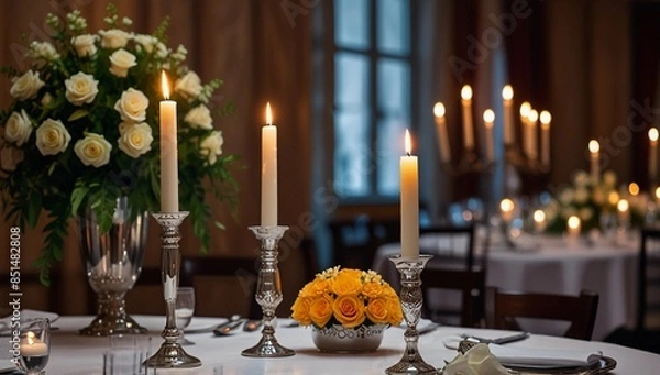 Obraz table setting for reception