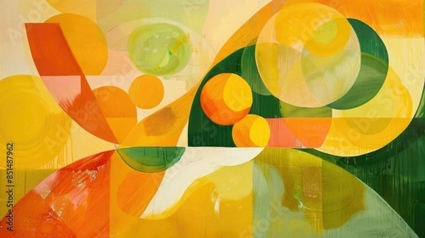 Fototapeta Citrus-hued abstraction backgrounds