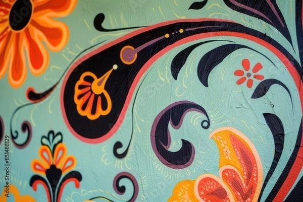 Fototapeta Abstract classic motifs pattern backgrounds