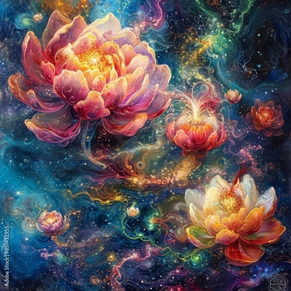 Fototapeta Quantum Bloom's Ascension