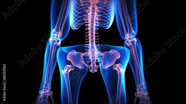 Fototapeta Backpain skleton