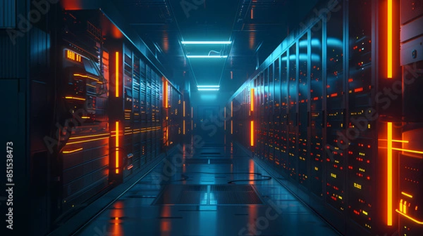 Fototapeta Modern data center