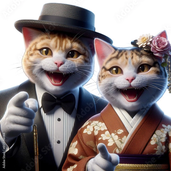 Obraz 猫の夫婦漫才