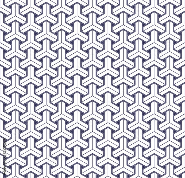 Fototapeta Japanese geometric seamless pattern design texture