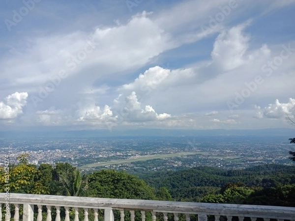 Obraz clouds over the city