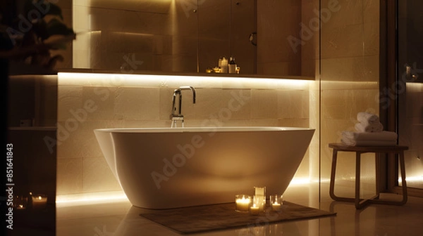 Fototapeta modern bathroom interior