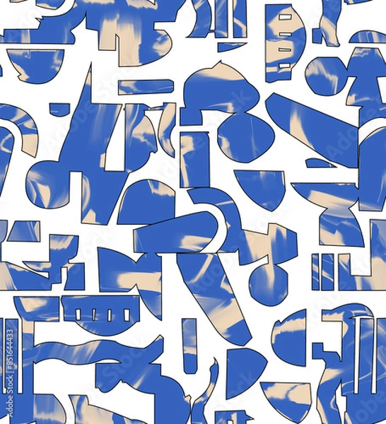 Obraz Abstract geometrical design. Seamless backdrop.