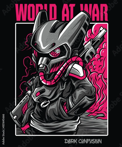 Fototapeta vector artwork world at war