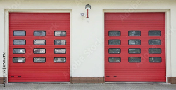 Obraz Fire Station Garage Row