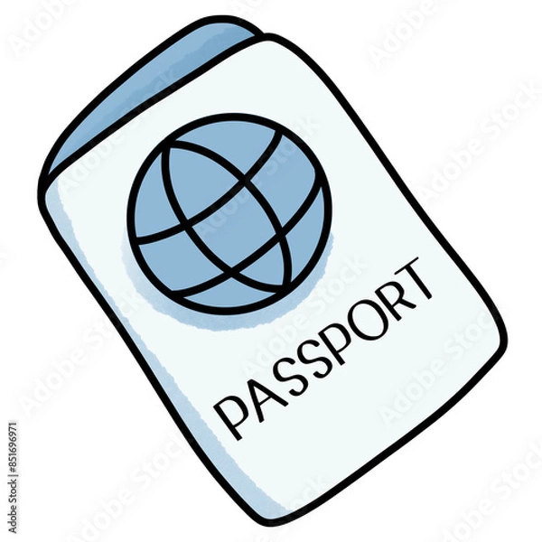 Obraz Cartoon Passport