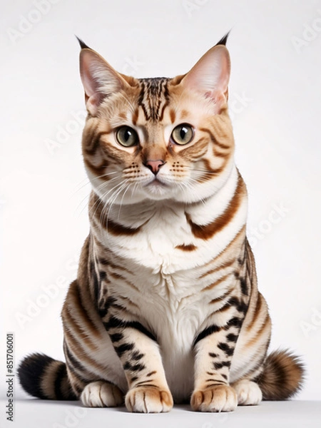 Obraz A Portrait of a Curious Bengal Cat