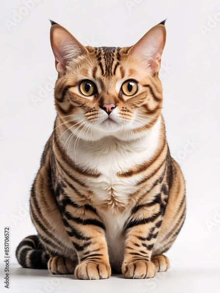 Obraz Striped Tabby Cat Portrait