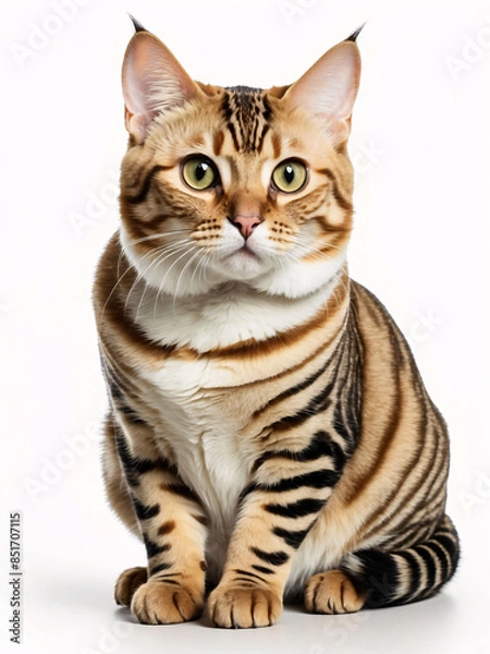 Obraz Close-up Portrait of a Striped Cat