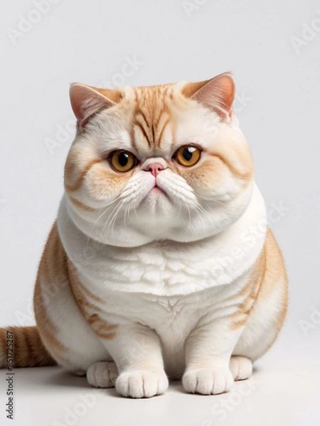 Obraz Portrait of a Curious Exotic Shorthair Cat