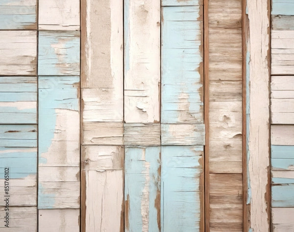 Obraz Old white painted wooden wall texture background