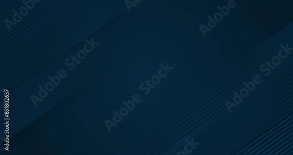 Obraz Navy sea green wave blue dynamic abstract background. Modern dark male 3d diagonal lines. Trendy elegant business banner. Fast moving 3d lines with soft shadow. Minimal modern blank. Diamond pattern