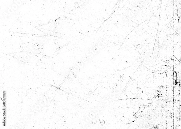 Fototapeta Vintage grunge paper texture isolated. Old worn overlay distressed background. Torn and crumpled pattern for cover. Vintage scratched grunge effect for design.