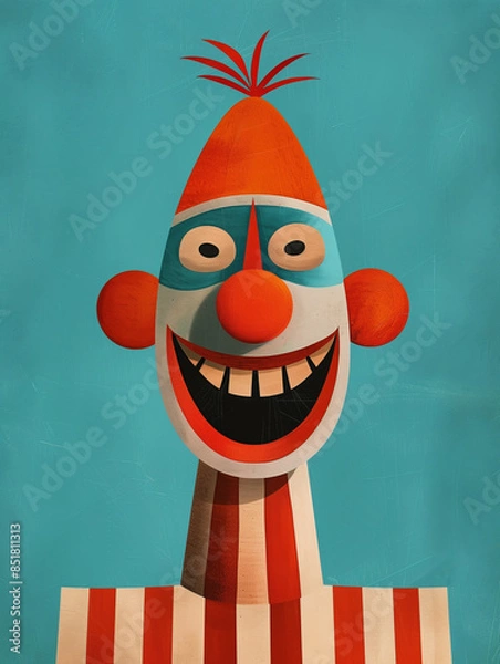 Obraz Funny face illustration