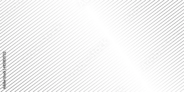 Fototapeta Vector parallel square Seamless geometric pattern black and white ribbed striped diagonal line pattern as gradient background. modern simple vector design, elegant modern black line background.