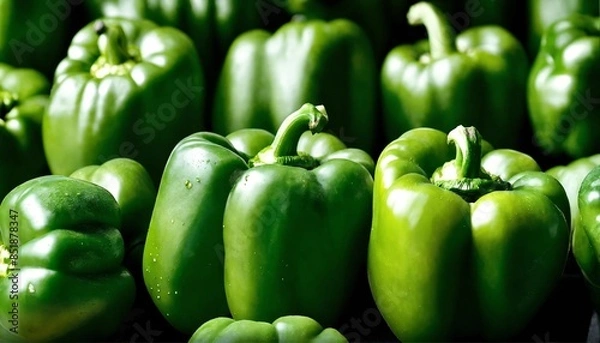 Obraz green bell pepper background