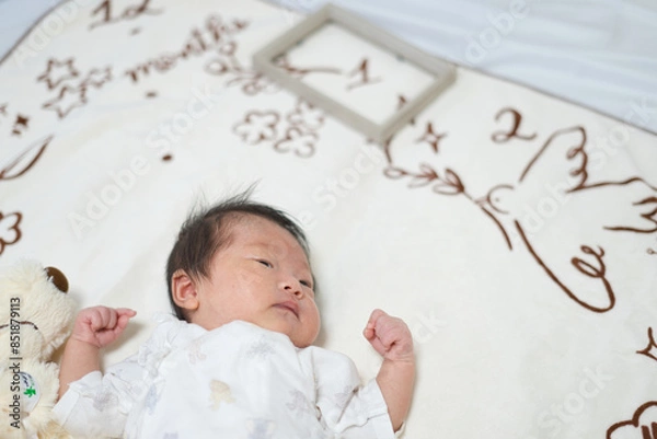 Obraz 眠る新生児