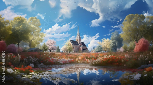 Fototapeta  a rustic church