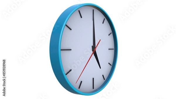 Fototapeta Wall Clock 3d model render