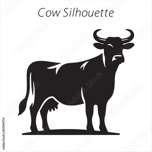 Obraz cow silhouette