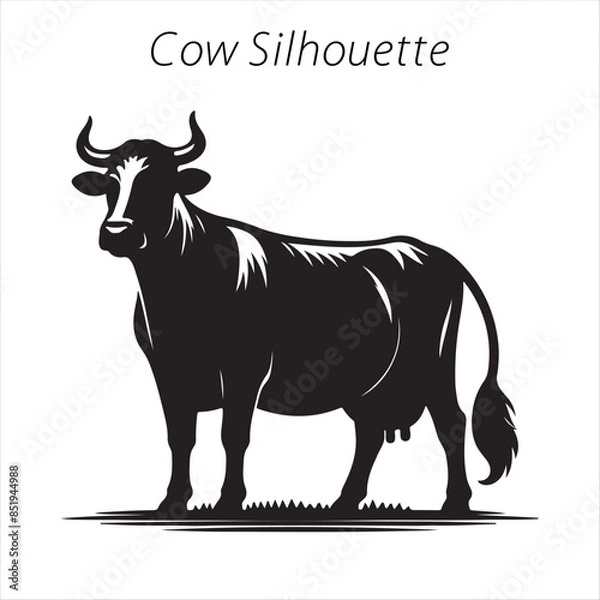 Obraz cow silhouette