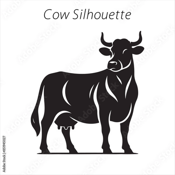 Obraz cow silhouette