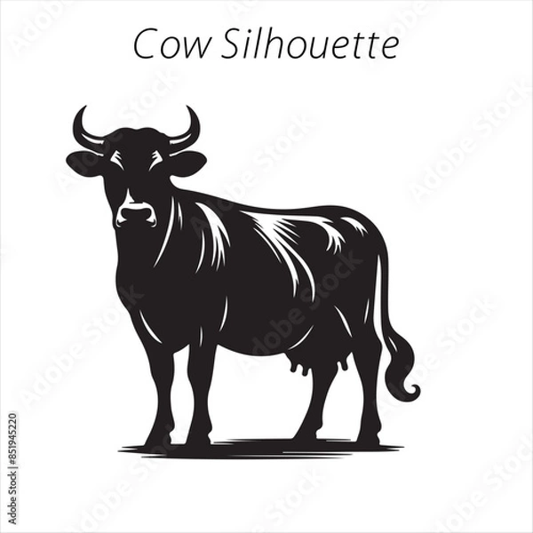Obraz cow silhouette