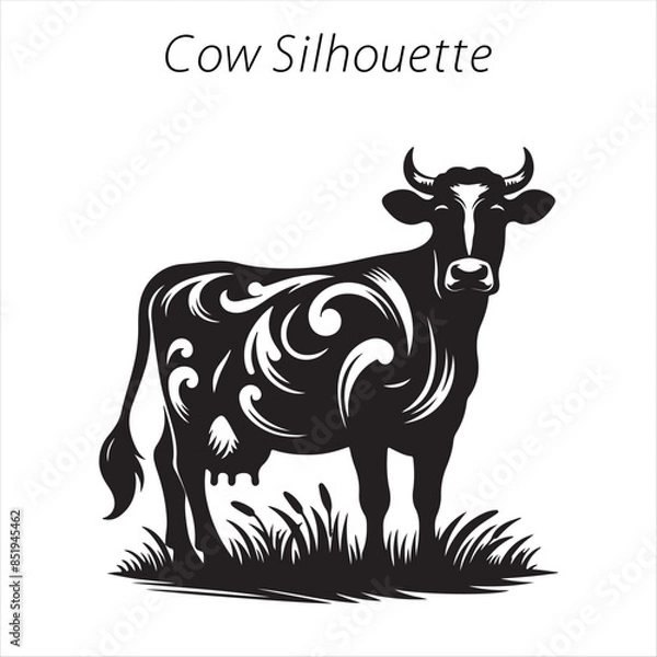 Obraz cow silhouette